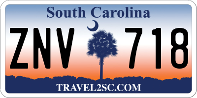 SC license plate ZNV718