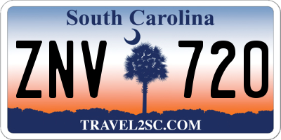 SC license plate ZNV720