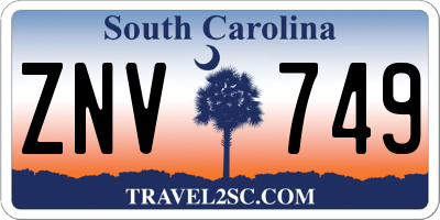 SC license plate ZNV749