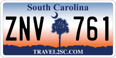 SC license plate ZNV761