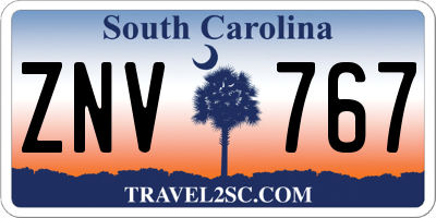 SC license plate ZNV767