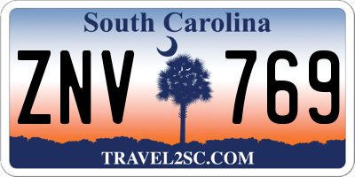 SC license plate ZNV769