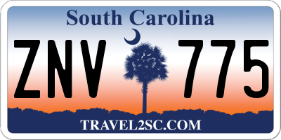 SC license plate ZNV775