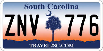 SC license plate ZNV776
