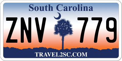 SC license plate ZNV779