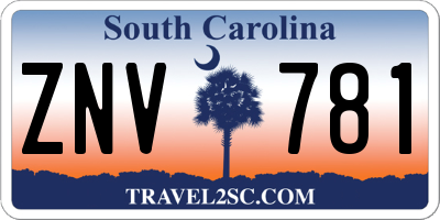 SC license plate ZNV781