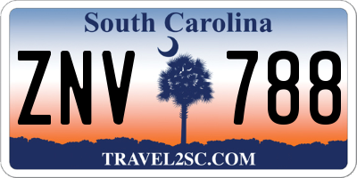 SC license plate ZNV788