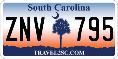 SC license plate ZNV795