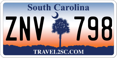 SC license plate ZNV798
