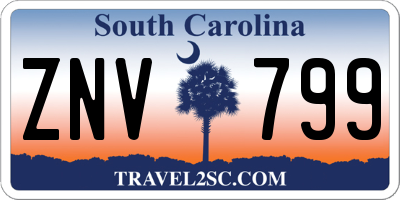 SC license plate ZNV799