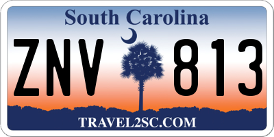 SC license plate ZNV813