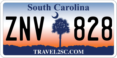 SC license plate ZNV828