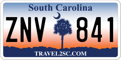 SC license plate ZNV841