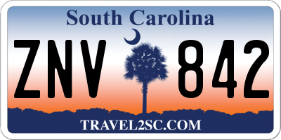 SC license plate ZNV842