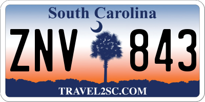 SC license plate ZNV843