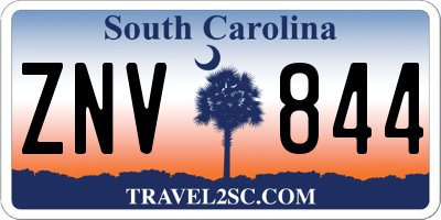 SC license plate ZNV844
