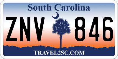 SC license plate ZNV846