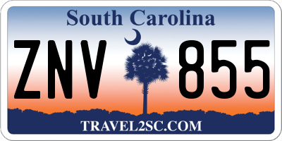 SC license plate ZNV855