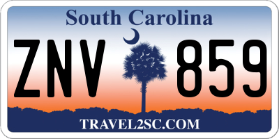 SC license plate ZNV859
