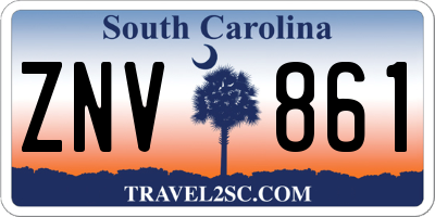 SC license plate ZNV861