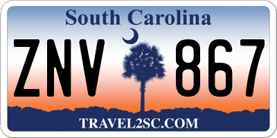 SC license plate ZNV867