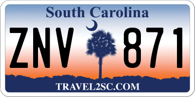 SC license plate ZNV871
