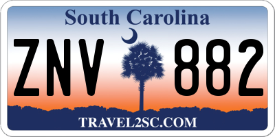SC license plate ZNV882