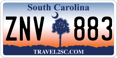 SC license plate ZNV883