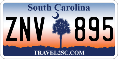 SC license plate ZNV895
