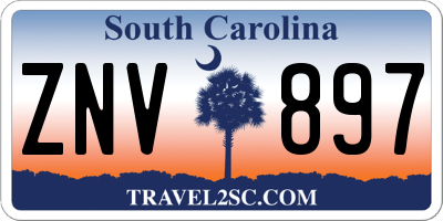 SC license plate ZNV897