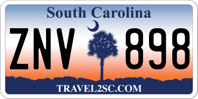 SC license plate ZNV898