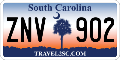 SC license plate ZNV902