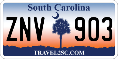 SC license plate ZNV903