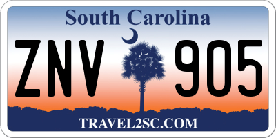 SC license plate ZNV905