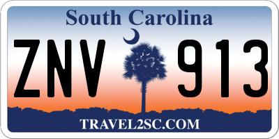 SC license plate ZNV913