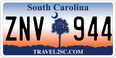 SC license plate ZNV944