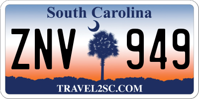 SC license plate ZNV949