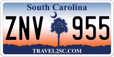 SC license plate ZNV955