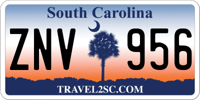 SC license plate ZNV956