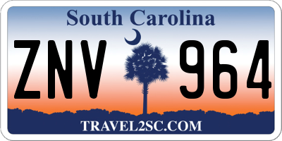 SC license plate ZNV964