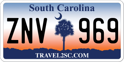 SC license plate ZNV969