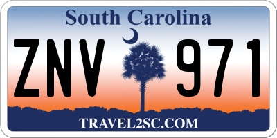 SC license plate ZNV971