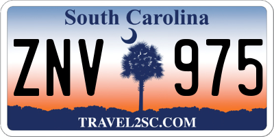 SC license plate ZNV975