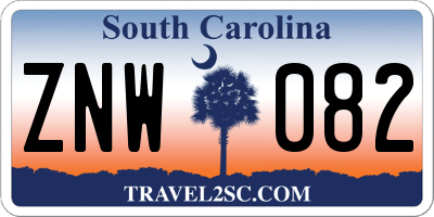 SC license plate ZNW082