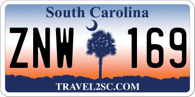 SC license plate ZNW169