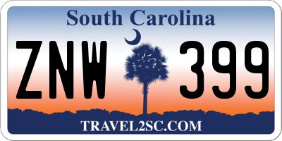 SC license plate ZNW399