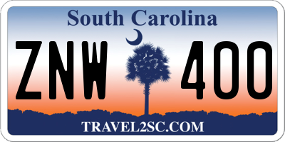 SC license plate ZNW400