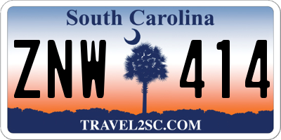 SC license plate ZNW414