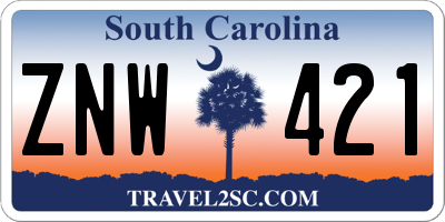 SC license plate ZNW421