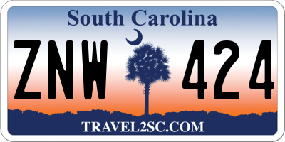 SC license plate ZNW424